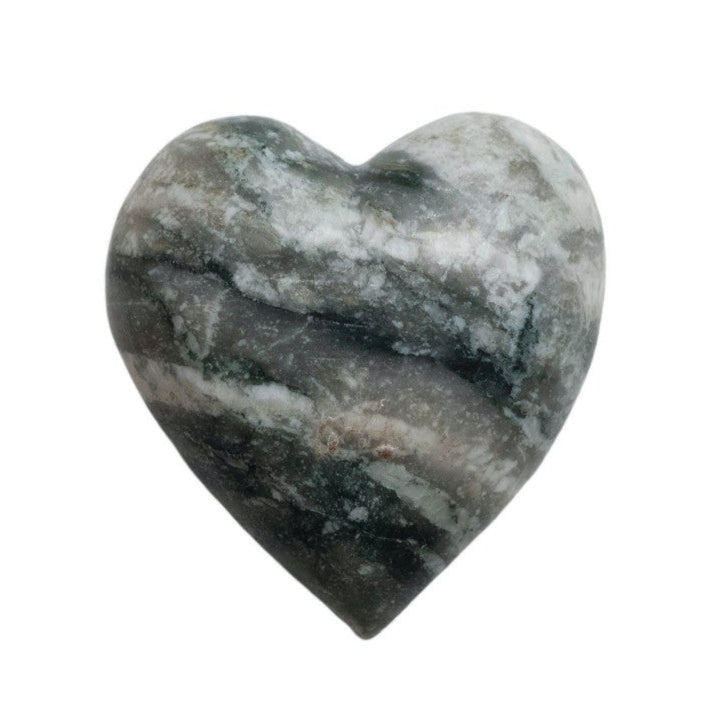 Ash Marble Carved Heart