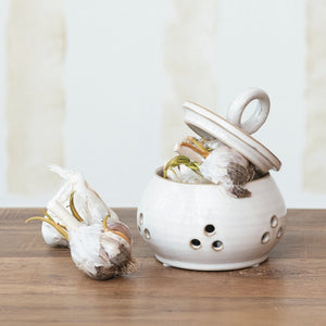 Stoneware Garlic Keeper