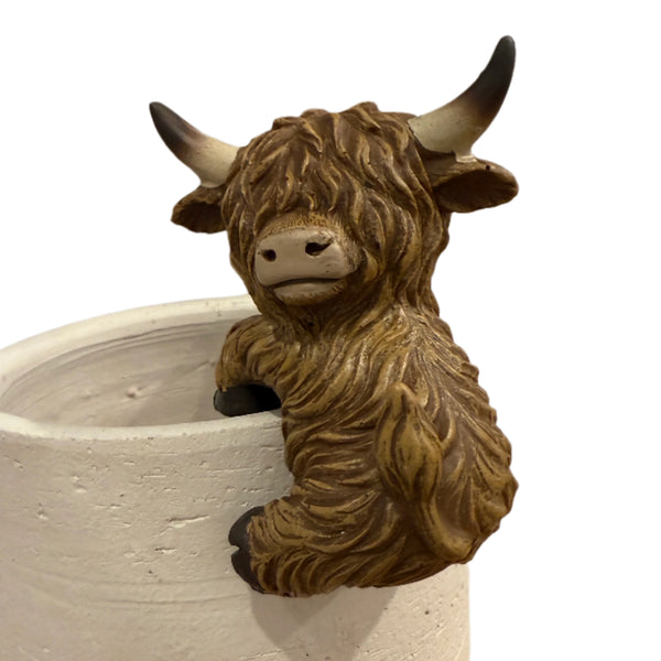 Highland Cow Pot Clinger