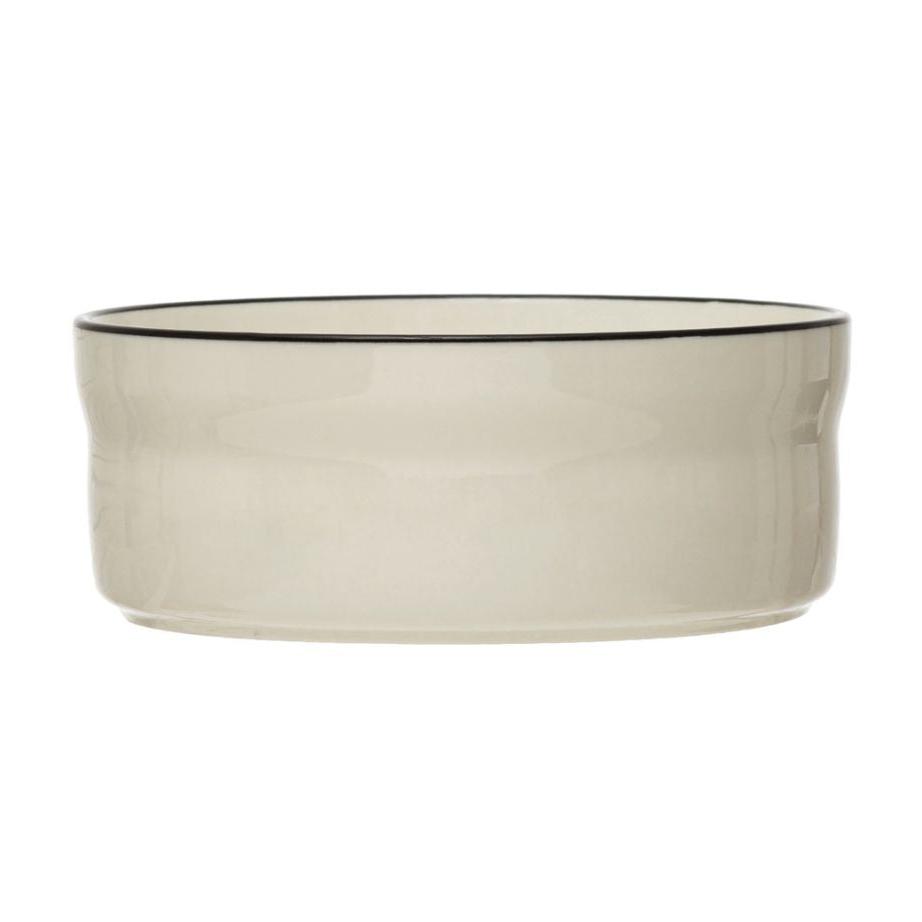 Black Rim Pet Bowl