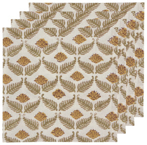 Frond Block Print Napkin Set