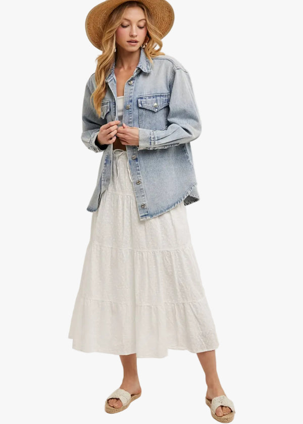 Shelly Denim Button Down Jacket