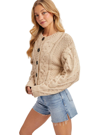 Siobahn Cable Knit Cardigan