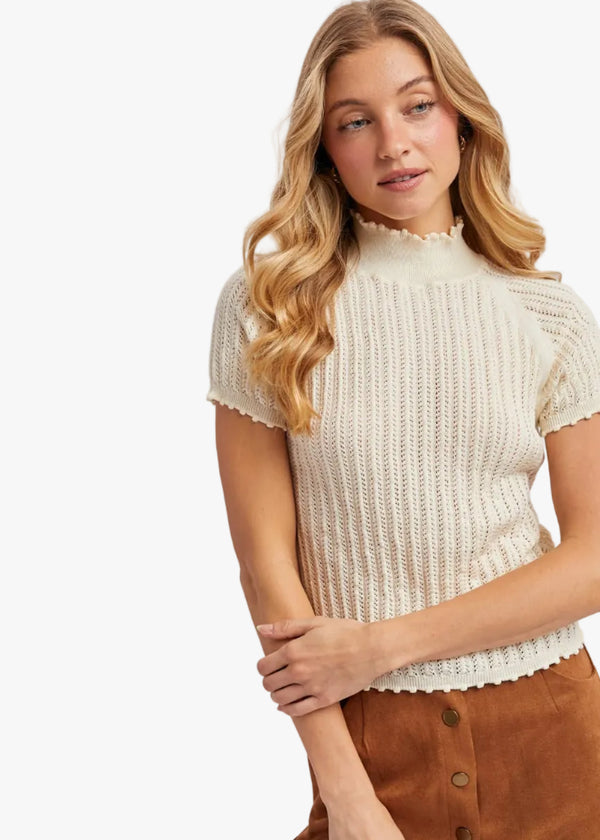 Teagan Short Sleeve Sweater