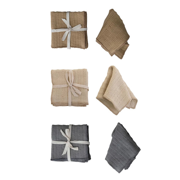 Cotton Slub Dishcloth Set
