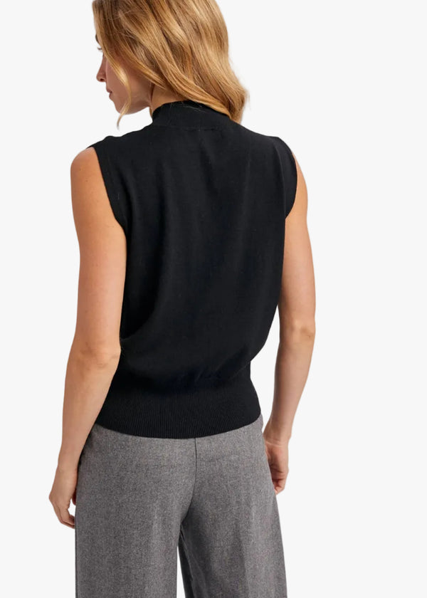 Athena Mock Neck Sleeveless Tee