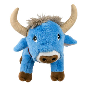 Crunch Plush Blue Ox Dog Toy