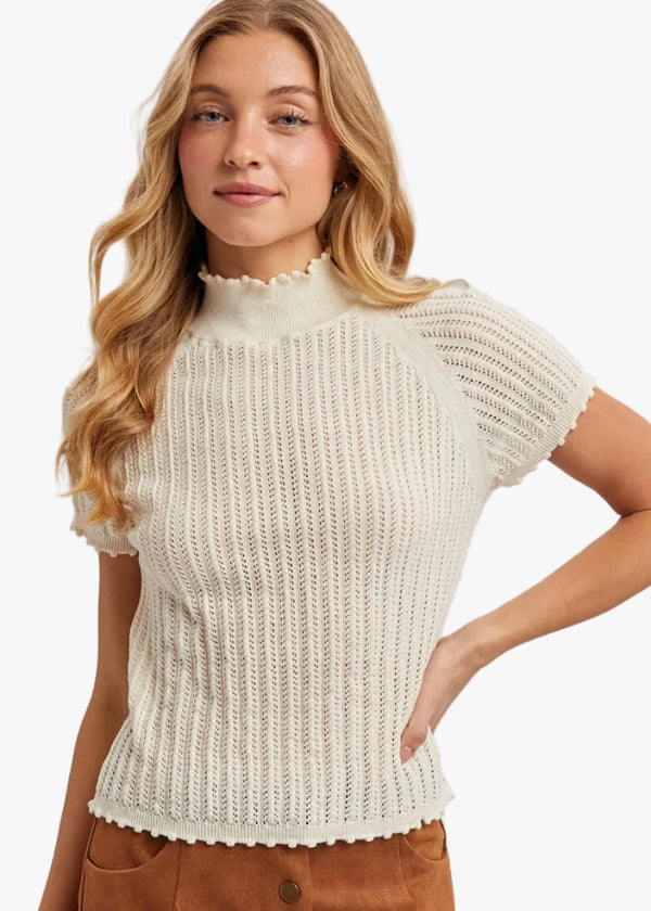Teagan Short Sleeve Sweater