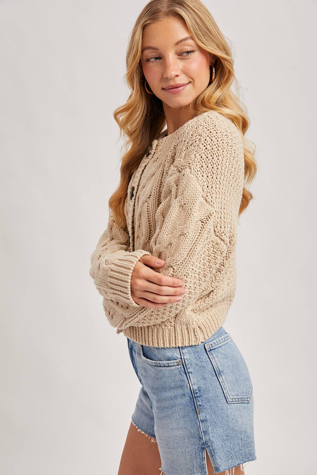 Siobahn Cable Knit Cardigan
