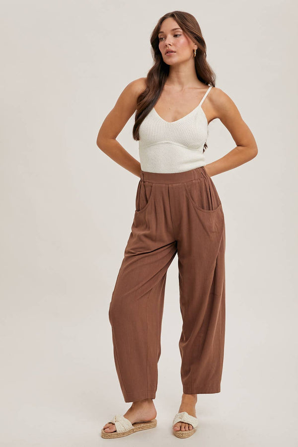 Carter Linen Barrel Pants