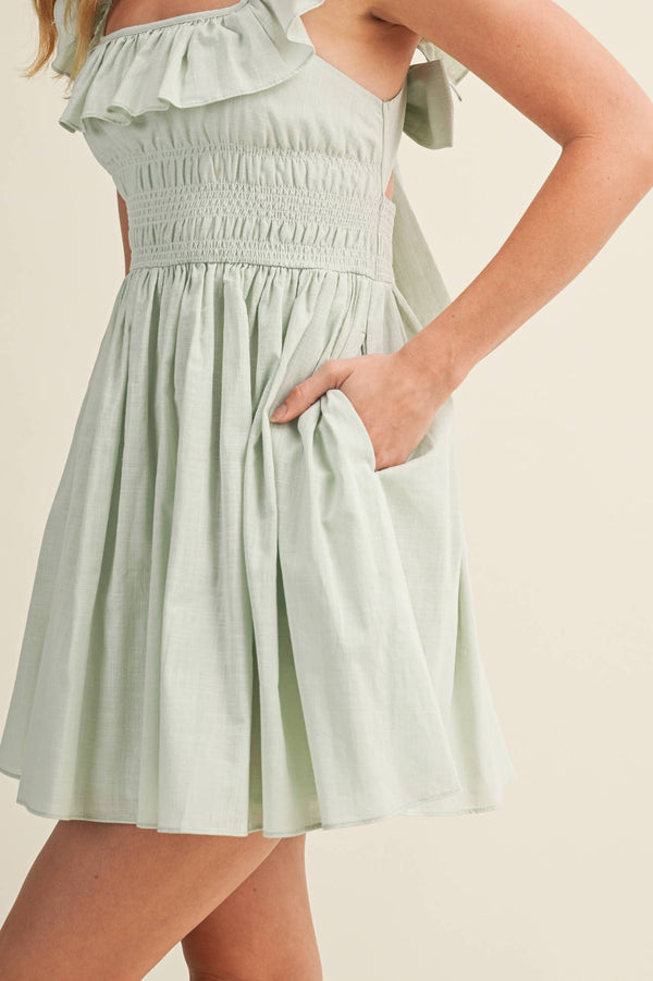 Cadance Back Tie Dress