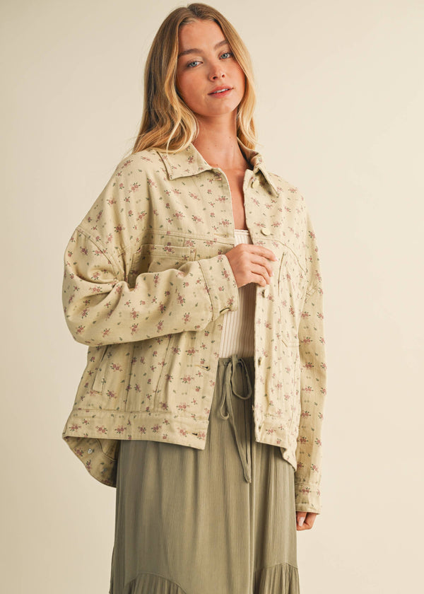 Chelsey Floral Denim Jacket