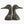 A pair of black cast metal duck head bookends on a white background.
