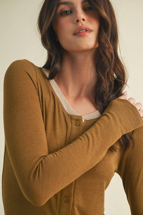 Vella Long Sleeve Henley