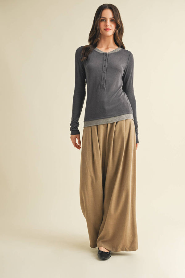 Vella Long Sleeve Henley