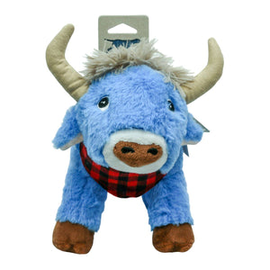 Crunch Plush Blue Ox Dog Toy