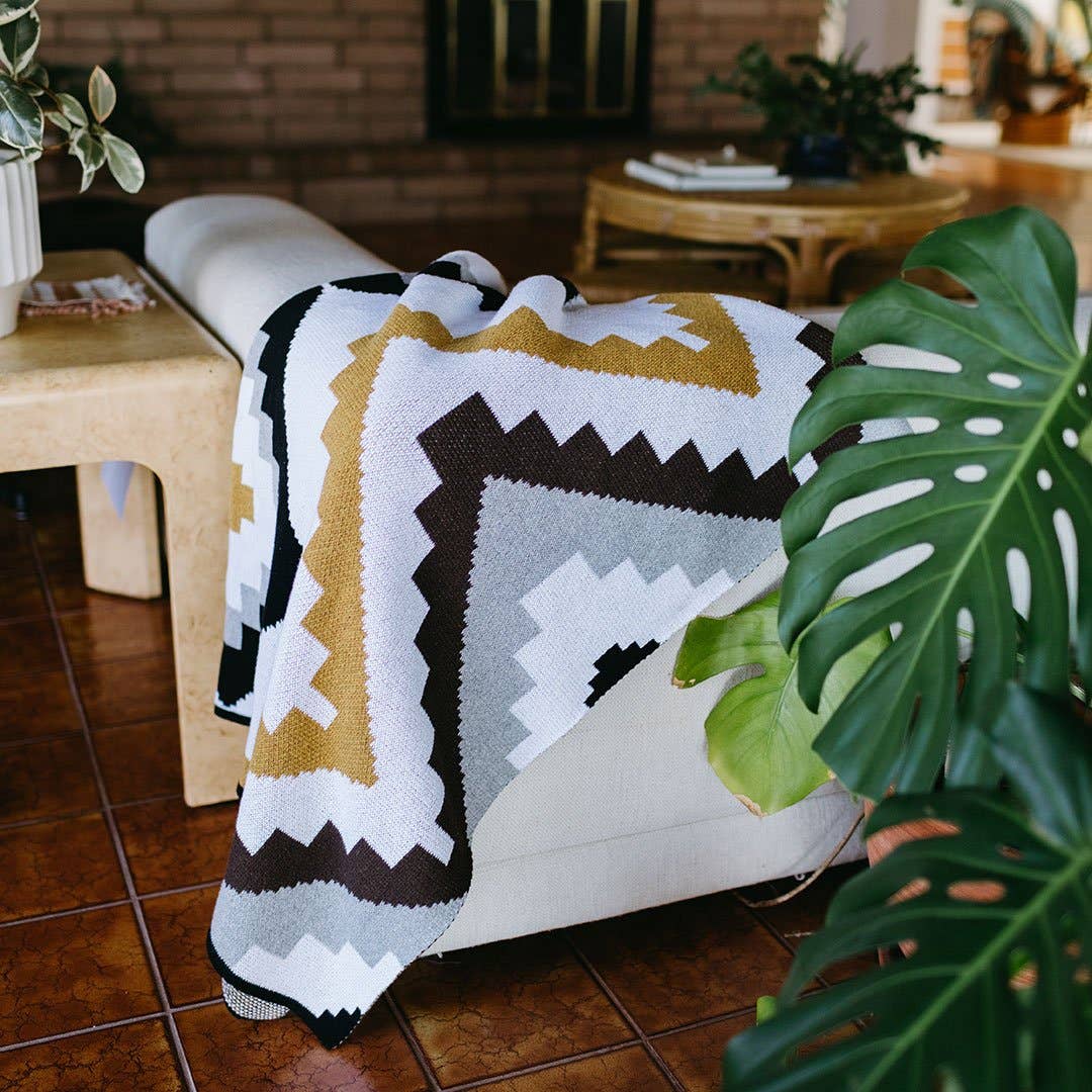 Homeland Geometric Throw Blanket