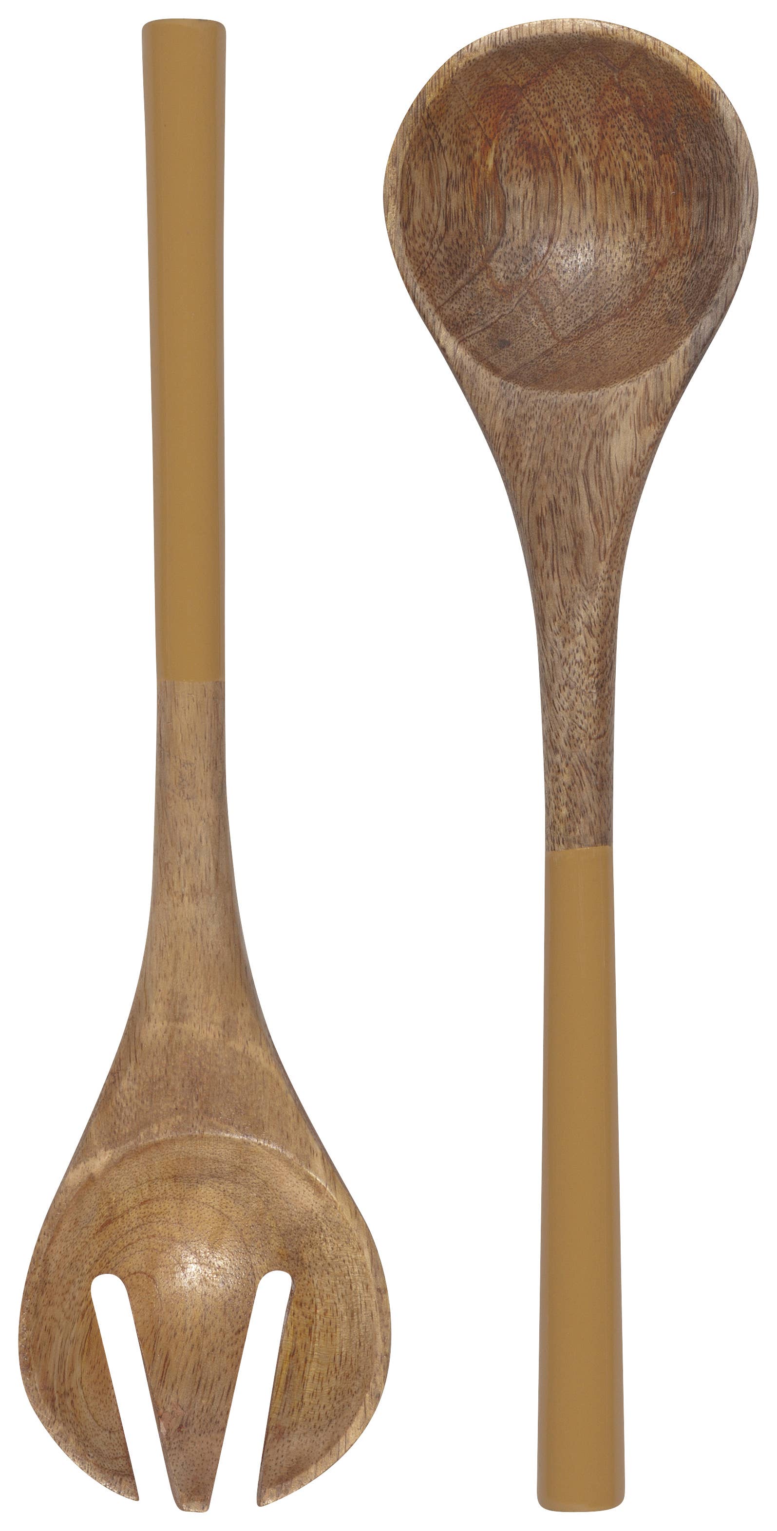 Ochre Wood Salad Servers