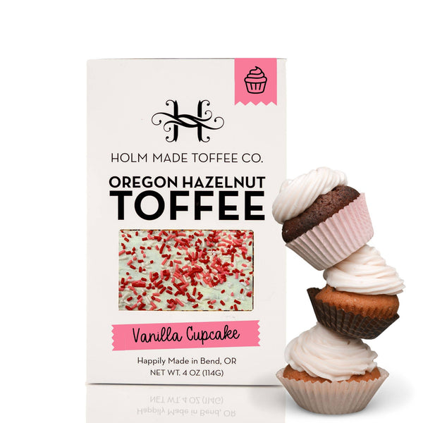 Vanilla Cupcake - Hazelnut Toffee